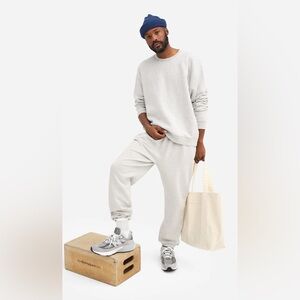 Mate the Label Men's Fleece Crew Neck Sweatshirt & Relaxed Sweatpants size M/L